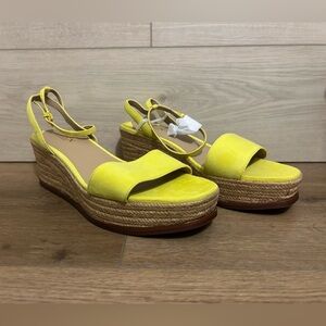 Lauren Ralph Lauren Women's Leona Suede Espadrille Wedge Sandal 8.5 B